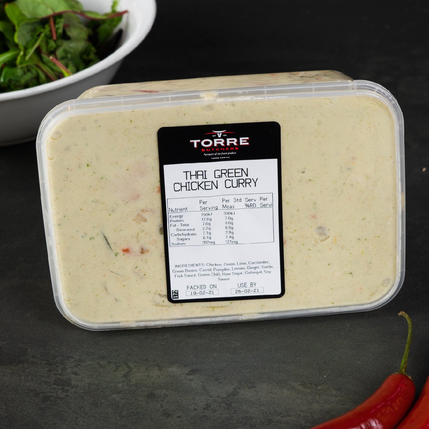 Torre Butchers Thai Green Chicken Curry