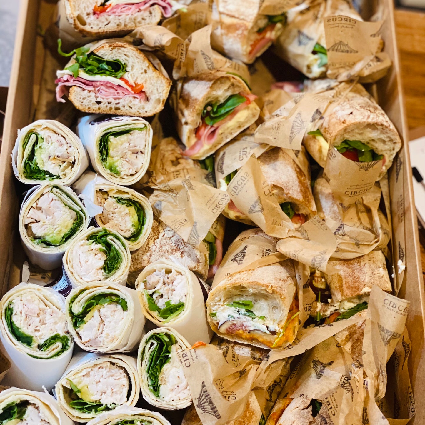 Mixed Panini & Wraps Boxes