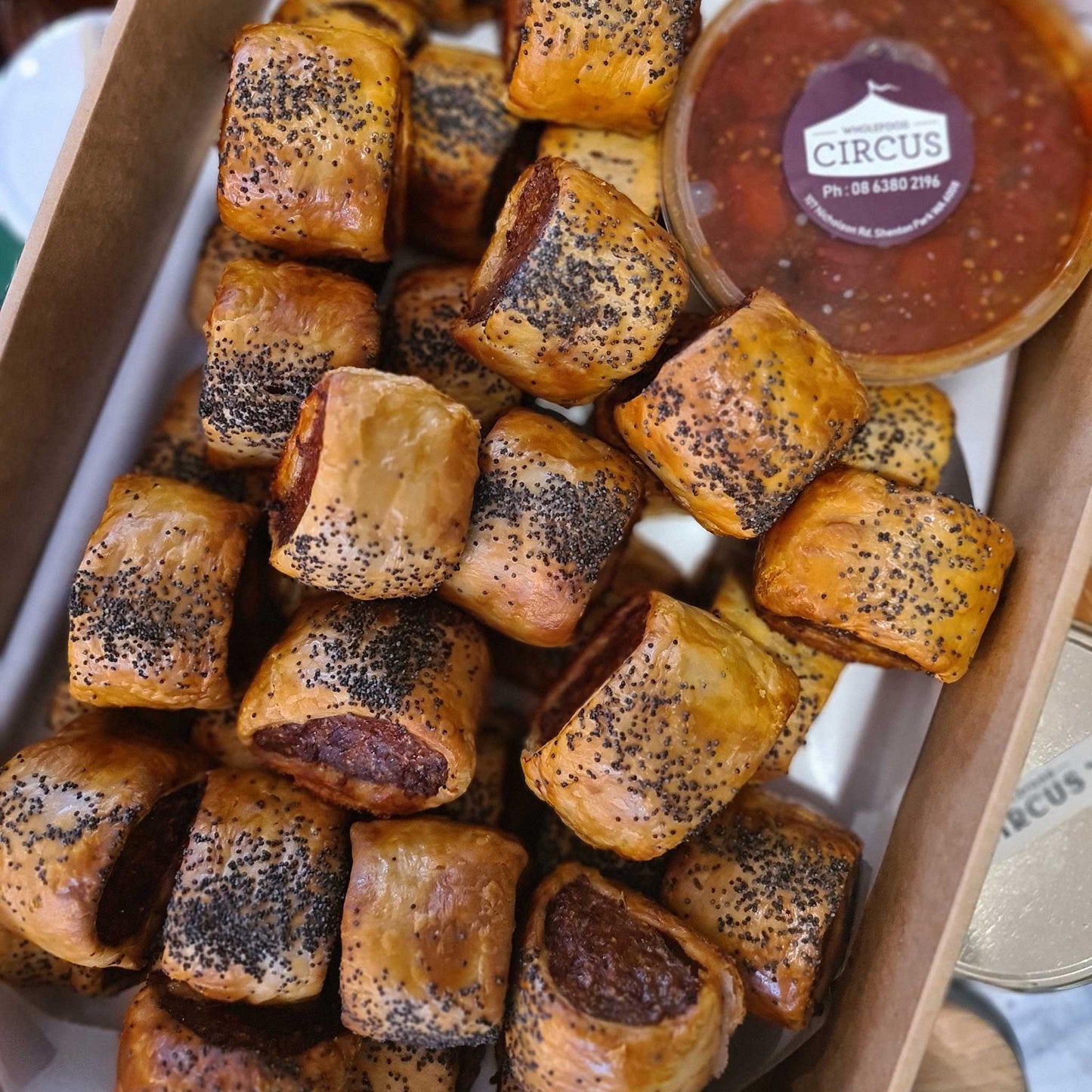 Mini Circus Beef Sausage Rolls