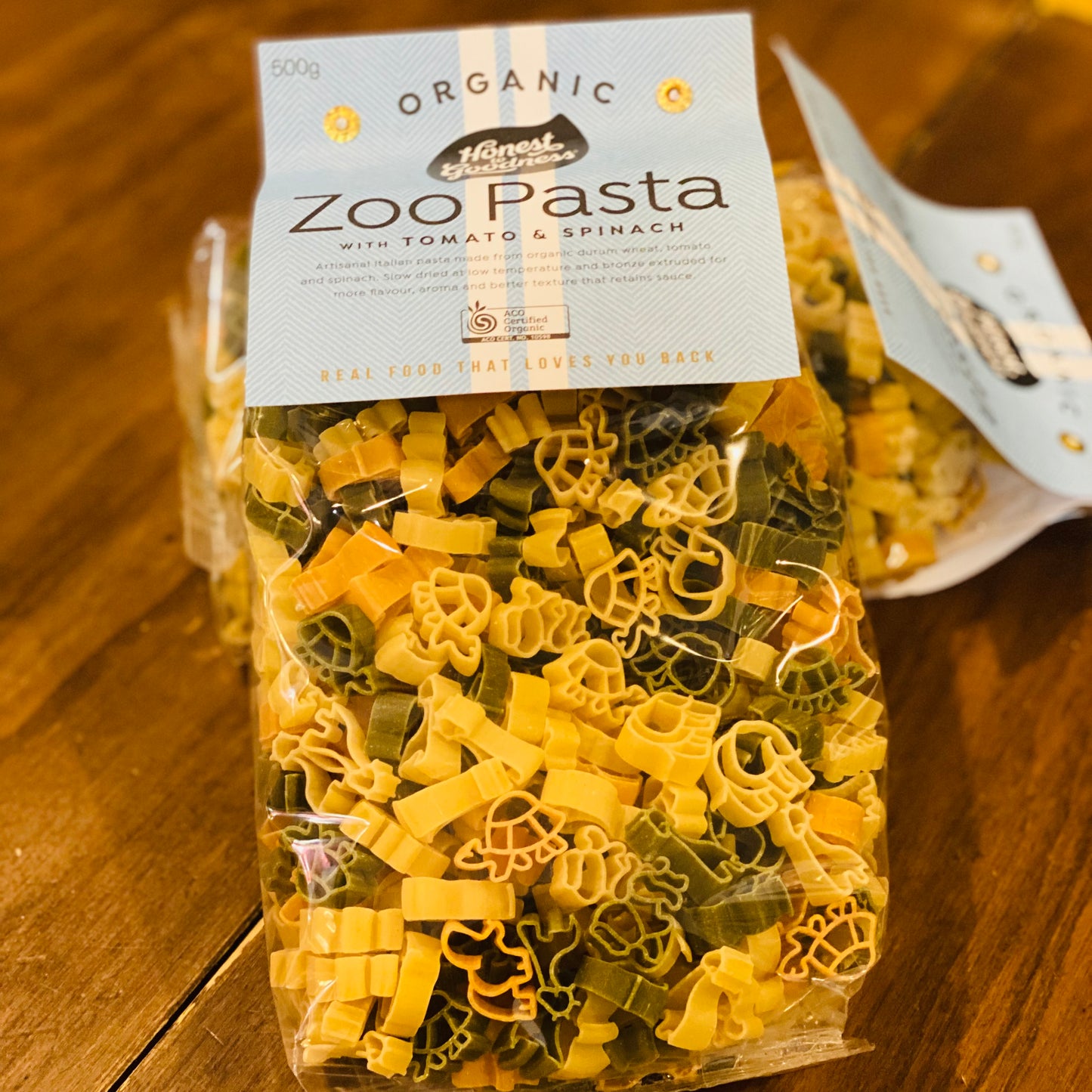 Organic Honest to Goodness Zoo Pasta with Tomato and Spinach