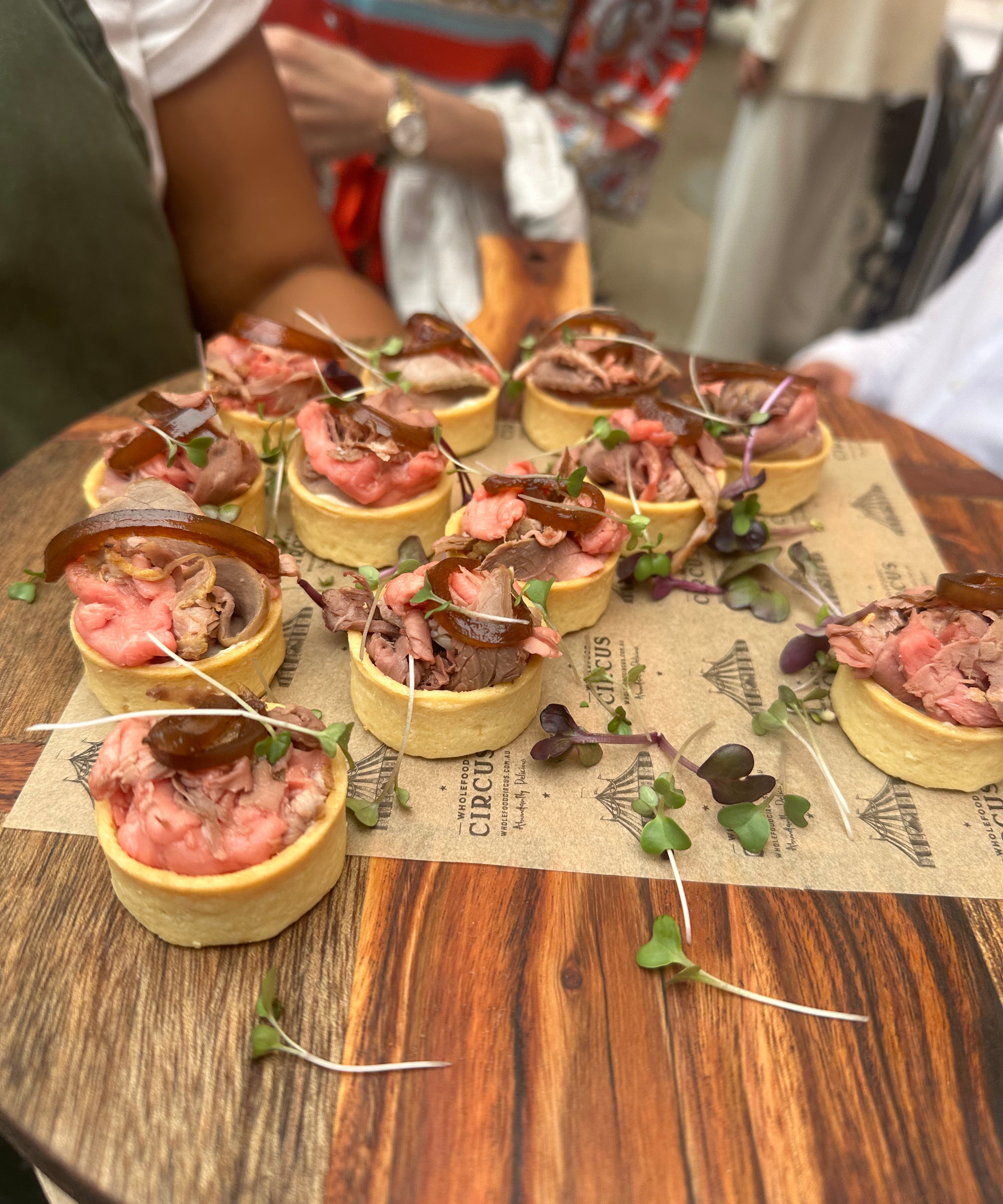 Rare Roast Beef Tartlet