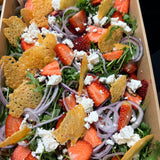 Strawberry and Rocket Salad with Parmesan Crisps