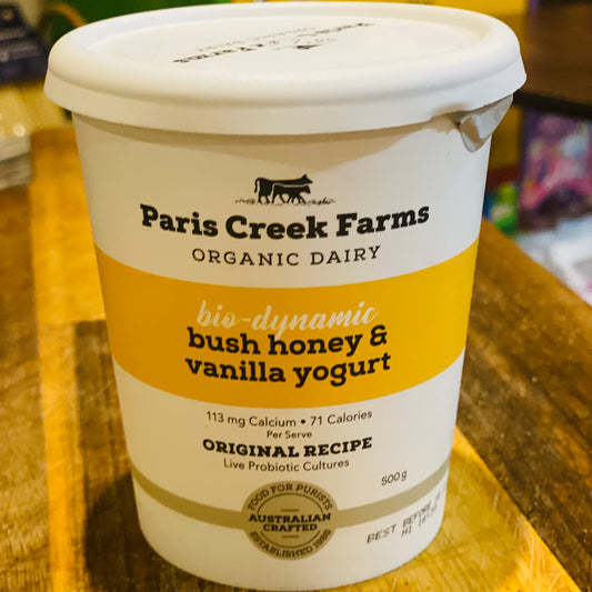 Paris Creek Bush Honey & Vanilla Yoghurt