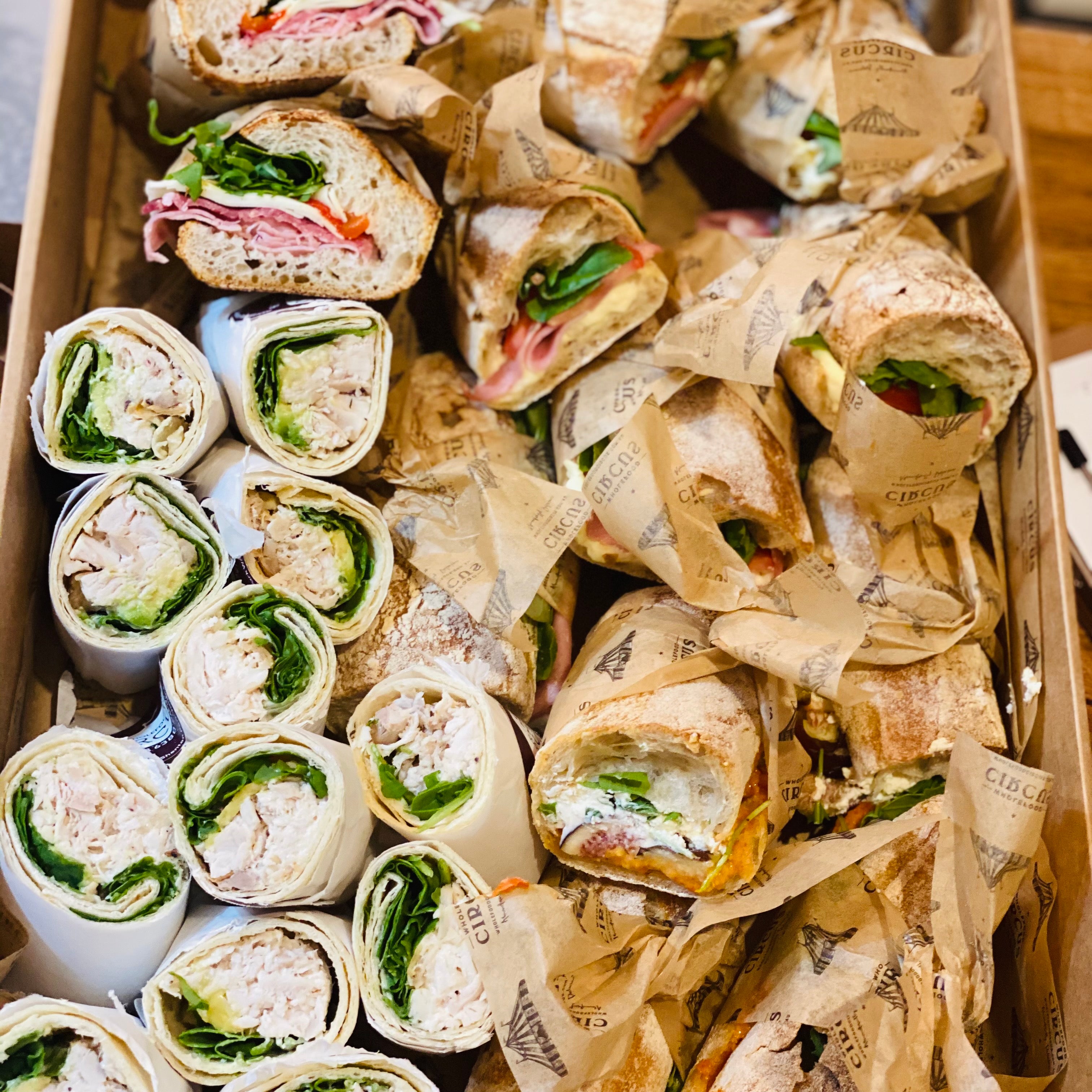 Mixed Panini & Wraps  Boxes