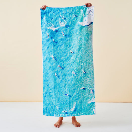 Longboard Party beach towel