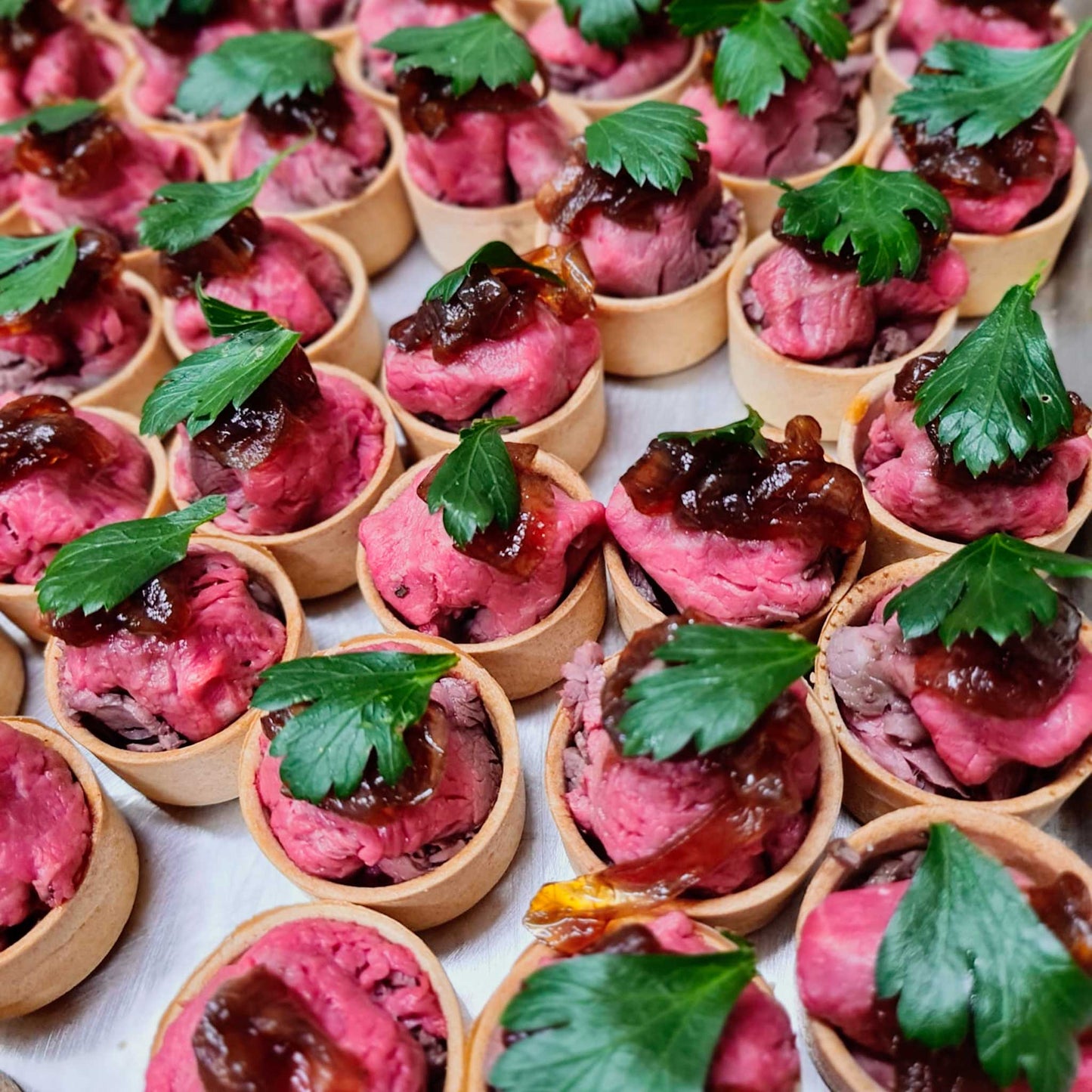 Rare Roast Beef Tartlet